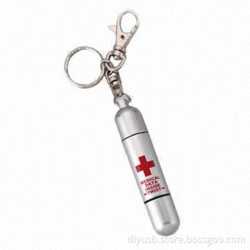 Metal USB Stick with Shock Resistance, 40mA Static Current and 10-year Data Storage Time